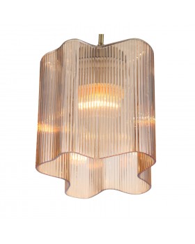 SL117.303.01 Подвес ST-Luce Бронзовый/Янтарный E27 1*60W ONDE