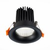 ST703.448.10 Св-к встр. Черный LED 1*10W 4000K 900Lm Ra>90 38° IP20 D85xH75 170-240V ST703