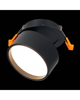 ST651.438.09 Встраиваемый поворотный светильник Черный LED 1*9W 3000K 720Lm Ra>90 120° IP20 D85xH68 170-240VV ST651-foto2