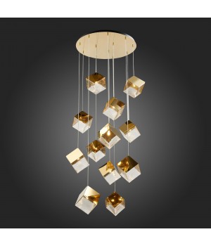 SL1182.203.12 Светильник подвесной ST-Luce Золотистый/Прозрачный, Золотистый G9 12*5W RIELLO-foto4