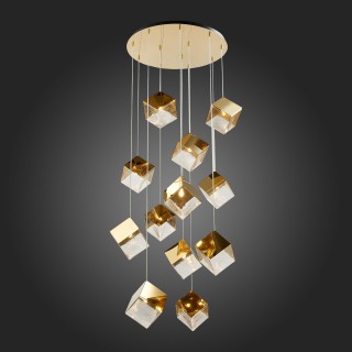 SL1182.203.12 Светильник подвесной ST-Luce Золотистый/Прозрачный, Золотистый G9 12*5W RIELLO-foto4