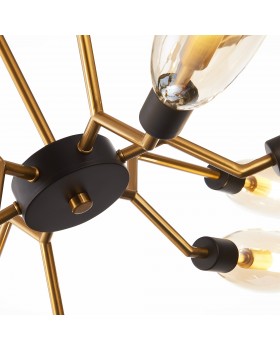 SL1174.303.12 Люстра подвесная ST-Luce Латунь/Коньячный G9 12*5W DESIMA-foto11