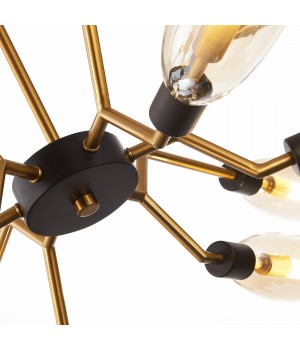 SL1174.303.12 Люстра подвесная ST-Luce Латунь/Коньячный G9 12*5W DESIMA-foto11