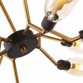 SL1174.303.12 Люстра подвесная ST-Luce Латунь/Коньячный G9 12*5W DESIMA-foto11