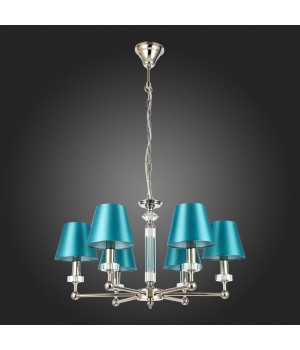 SL1755.173.06 Люстра подвесная ST-Luce Никель/Зеленый E14 6*40W VIORE-foto8