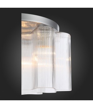 SL117.102.03 Люстра потолочная ST-Luce Серебристый/Прозрачный E27 3*60W ONDE-foto12