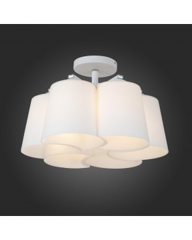 SL543.502.06 Люстра потолочная ST-Luce Серебристый/Белый E27 6*60W CHIELLO-foto3