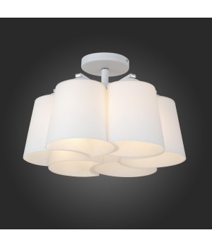 SL543.502.06 Люстра потолочная ST-Luce Серебристый/Белый E27 6*60W CHIELLO-foto3