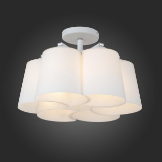 SL543.502.06 Люстра потолочная ST-Luce Серебристый/Белый E27 6*60W CHIELLO-foto3