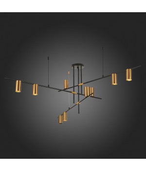 SL1206.402.09 Светильник потолочный ST-Luce Черный/Латунь GU10 9*7W SORMANO-foto5