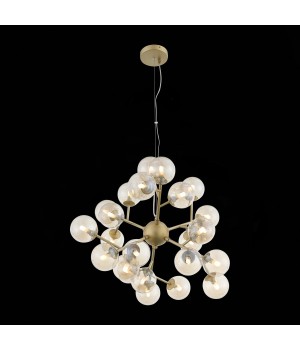 SL438.203.24 Люстра подвесная ST-Luce Золотистый/Коньячный G9 24*5W PALLЕRE-foto5