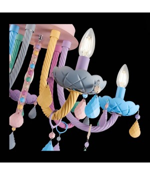 SL1700.782.07 Люстра потолочная ST-Luce Разноцветный E14 7*40W FIATA-foto4