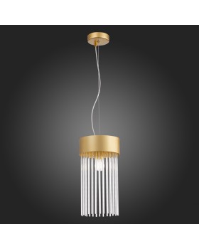 SL1225.203.01 Светильник подвесной ST-Luce Золотистый/Золотистый, Прозрачный E27 1*60W CONTATTO-foto7