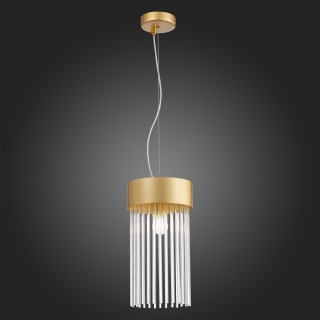 SL1225.203.01 Светильник подвесной ST-Luce Золотистый/Золотистый, Прозрачный E27 1*60W CONTATTO-foto7