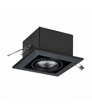 ST250.448.01 Св-к встр. Черный GU10 1*50W L126xW126xH70 220V Без ламп HEMI-foto2