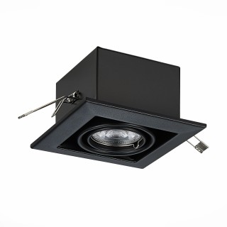 ST250.448.01 Св-к встр. Черный GU10 1*50W  L126xW126xH70 220V Без ламп HEMI-foto2