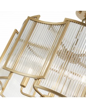 SL1234.203.05 Люстра подвесная ST-Luce Шампань/Прозрачный, Шампань E14 5*60W Cosenza-foto4