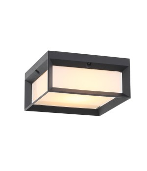 SL077.402.01 Светильник уличный потолочный ST-Luce Черный/Белый LED 1*12W 3000K CUBISTA