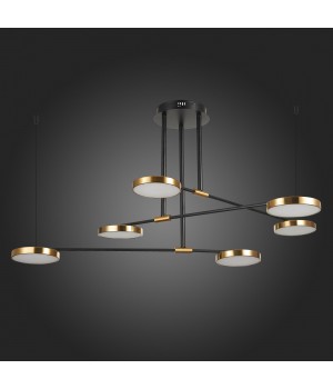 SL1605.403.06 Светильник подвесной ST-Luce Черный/Латунь, Белый LED 6*7,5W 3000K FARONE-foto8