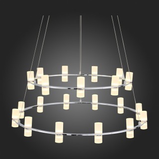 SL799.103.21 Люстра подвесная ST-Luce Хром/Белый LED 21*4W 3200K CILINDRO-foto3