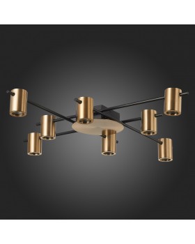 SL1207.402.08 Светильник потолочный ST-Luce Черный/Латунь GU10 8*7W VEROLI-foto7