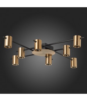 SL1207.402.08 Светильник потолочный ST-Luce Черный/Латунь GU10 8*7W VEROLI-foto7