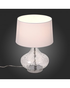 SL973.104.01 Прикроватная лампа ST-Luce Хром, Прозрачный/Белый E27 1*60W (из 2-х коробок) AMPOLLA-foto8