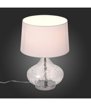 SL973.104.01 Прикроватная лампа ST-Luce Хром, Прозрачный/Белый E27 1*60W (из 2-х коробок) AMPOLLA-foto8