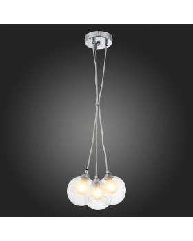 SL431.113.03 Светильник подвесной ST-Luce Хром/Прозрачный, Белый G9 3*5W DUALITA-foto3