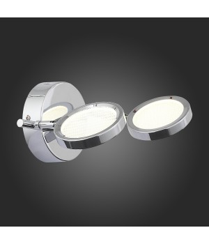 SL576.101.02 Светильник настенно-потолочный ST-Luce Хром/Хром, Прозрачный LED 2*5W 4000K GRUPPO-foto7