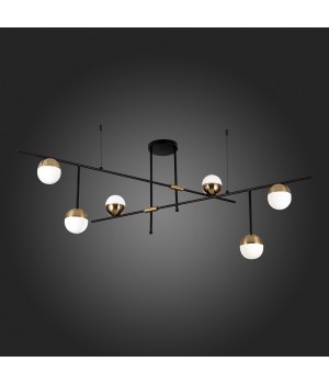 SL1507.422.06 Люстра потолочная ST-Luce Черный/Белый, Золотистый G9 6*5W 4000K ALBERO-foto7