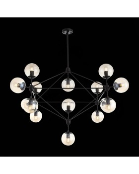 SL549.403.15 Люстра потолочная ST-Luce Черный/Янтарный E27 15*40W STAMPO-foto8