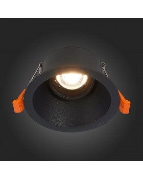 ST207.408.01 Св-к встр. Мат. черный GU10 1*50W D103xH52 220V Без ламп GROSI-foto7