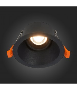 ST207.408.01 Св-к встр. Мат. черный GU10 1*50W D103xH52 220V Без ламп GROSI-foto7