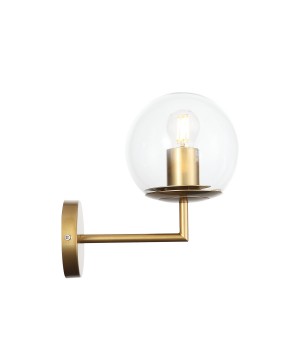SL1150.201.01 Светильник настенный ST-Luce Матовое золото/Прозрачный E27 1*40W LIORA-foto2