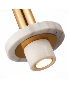 SL1210.503.01 Светильник подвесной ST-Luce Золотистый/Белый GU10 1*5W PIETRA-foto3