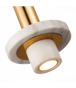 SL1210.503.01 Светильник подвесной ST-Luce Золотистый/Белый GU10 1*5W PIETRA-foto3