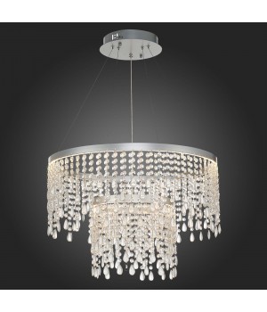 SL6201.103.55 Люстра подвесная ST-Luce Серебристый/Прозрачный LED 1*55W 3000K/4000K/6000K VEGA-foto5