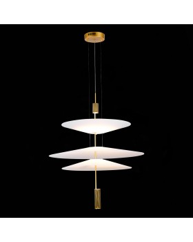 SL6101.223.01 Люстра подвесная ST-Luce Золотистый/Белый LED 1*15W 3000K Isola-foto4