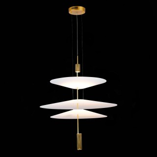 SL6101.223.01 Люстра подвесная ST-Luce Золотистый/Белый LED 1*15W 3000K Isola-foto4