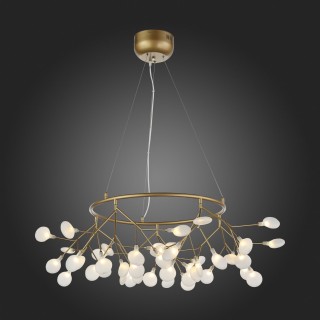 SL411.253.45 Люстра подвесная ST-Luce Золотистый/Белый G4 45*1,5W RICCARDO-foto4