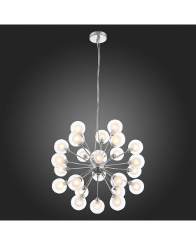 SL431.103.24 Люстра подвесная ST-Luce Хром/Прозрачный, Белый G9 24*28W DUALITA-foto7