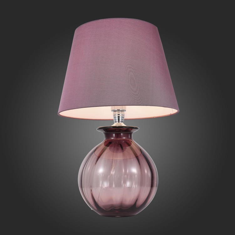 SL968.604.01 Прикроватная лампа ST-Luce Хром, Пурпурный/Пурпурный, Белый E27 1*60W (из 2-х коробок) AMPOLLA