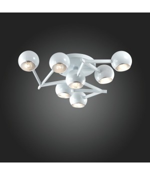 SL853.502.07 Люстра потолочная ST-Luce Белый/Белый, Серебристый E14 7*40W ROTTURA-foto3