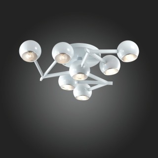 SL853.502.07 Люстра потолочная ST-Luce Белый/Белый, Серебристый E14 7*40W ROTTURA-foto3