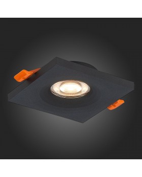 ST205.418.01 Св-к встр. Мат. черный GU10 1*50W L94xW94xH27 220V Без ламп GERA-foto7