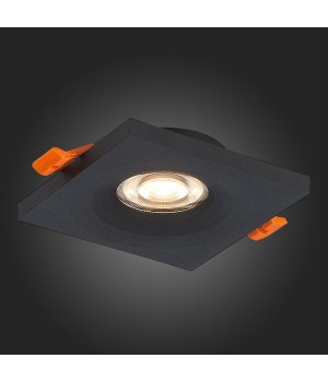 ST205.418.01 Св-к встр. Мат. черный GU10 1*50W L94xW94xH27 220V Без ламп GERA-foto7