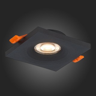 ST205.418.01 Св-к встр. Мат. черный GU10 1*50W  L94xW94xH27 220V Без ламп GERA-foto7