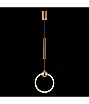 SL1578.203.01 Подвес ST-Luce Золотистый/Золотистый, Белый LED 1*15W 3000K GIERA-foto4