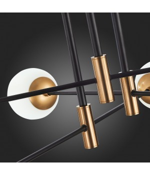 SL1203.402.06 Люстра потолочная ST-Luce Бронза,Черный/Белый E27 6*40W LIMANO-foto3